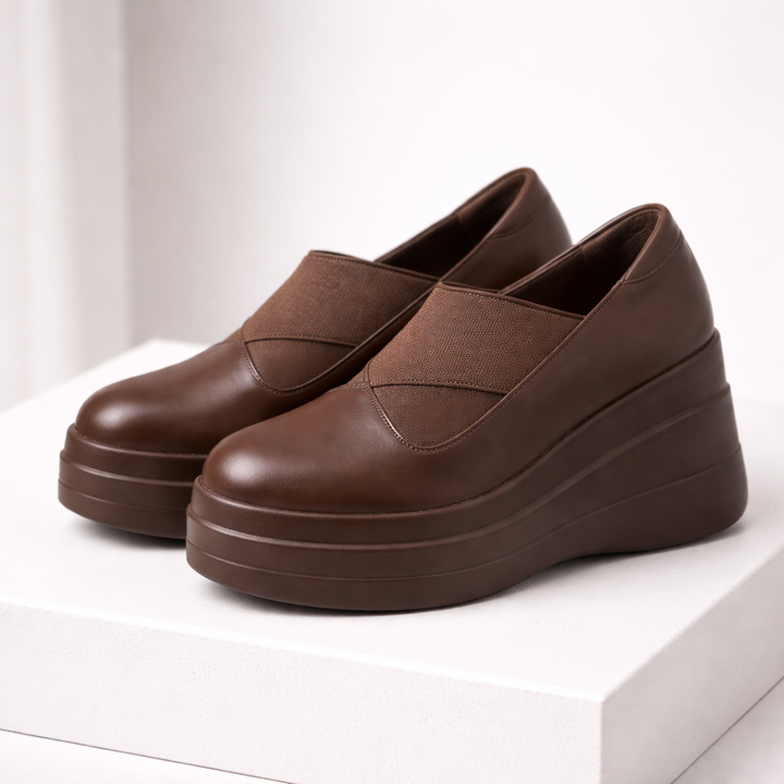 Savona Women's Leather Platform Shoes