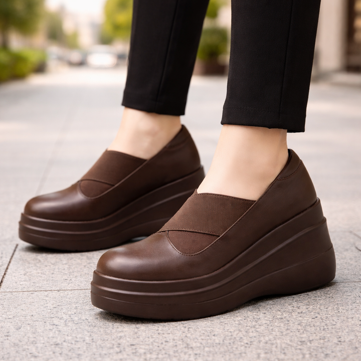 Savona Women's Leather Platform Shoes