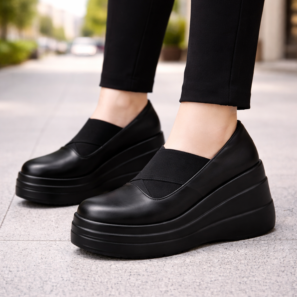 Savona Women's Leather Platform Shoes