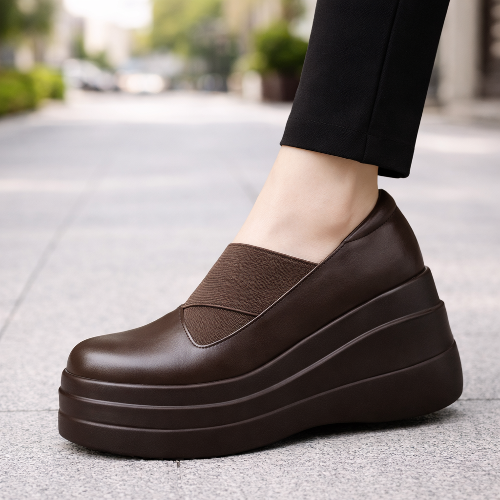 Savona Women's Leather Platform Shoes