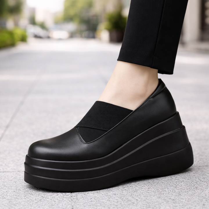 Savona Women's Leather Platform Shoes