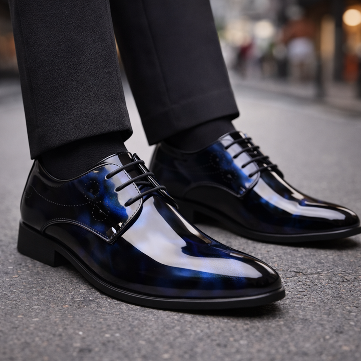 Savonti Men's Patent Leather Shoes