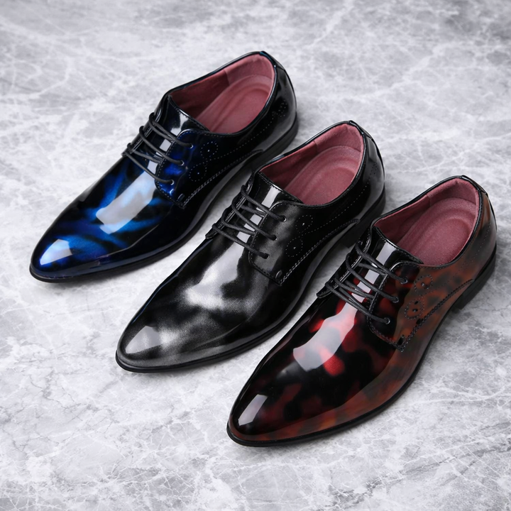 Savonti Men's Patent Leather Shoes
