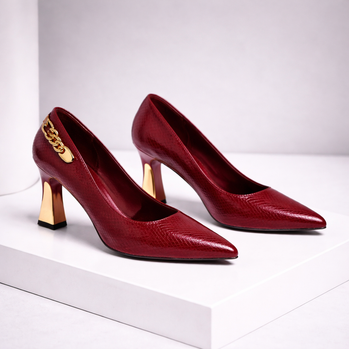Avelin Women's Italian Leather High Heels
