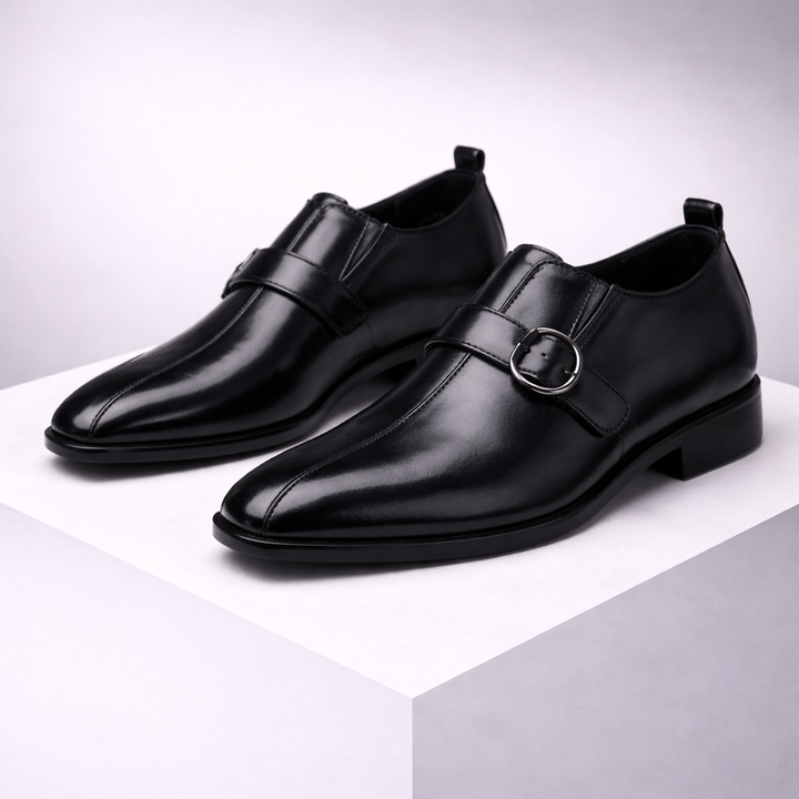 Savonti Monk Strap Leather Shoes
