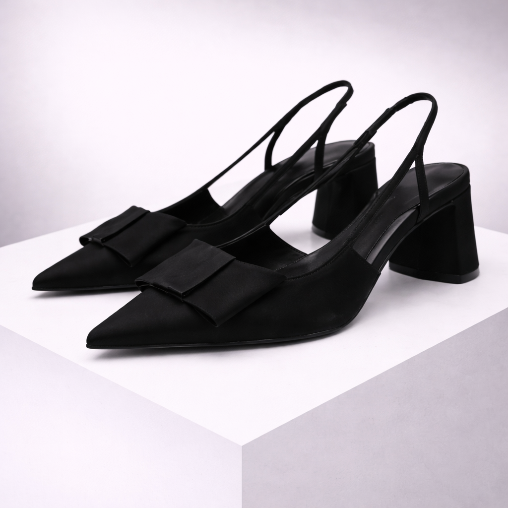 Leather Slingback Heels – Women's Pointed Toe Pumps | Avelin