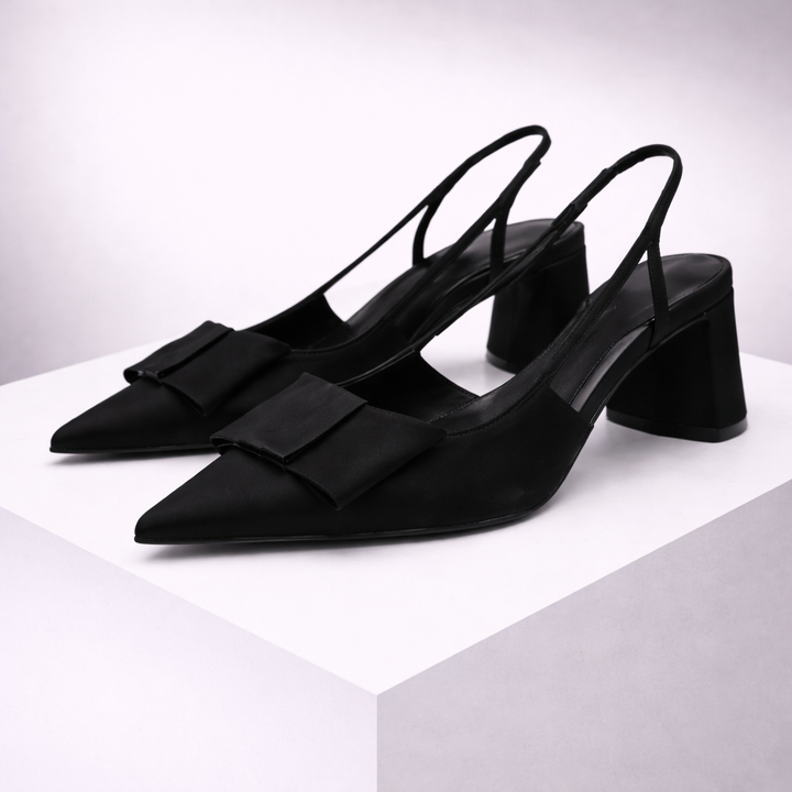 Leather Slingback Heels – Women's Pointed Toe Pumps | Avelin