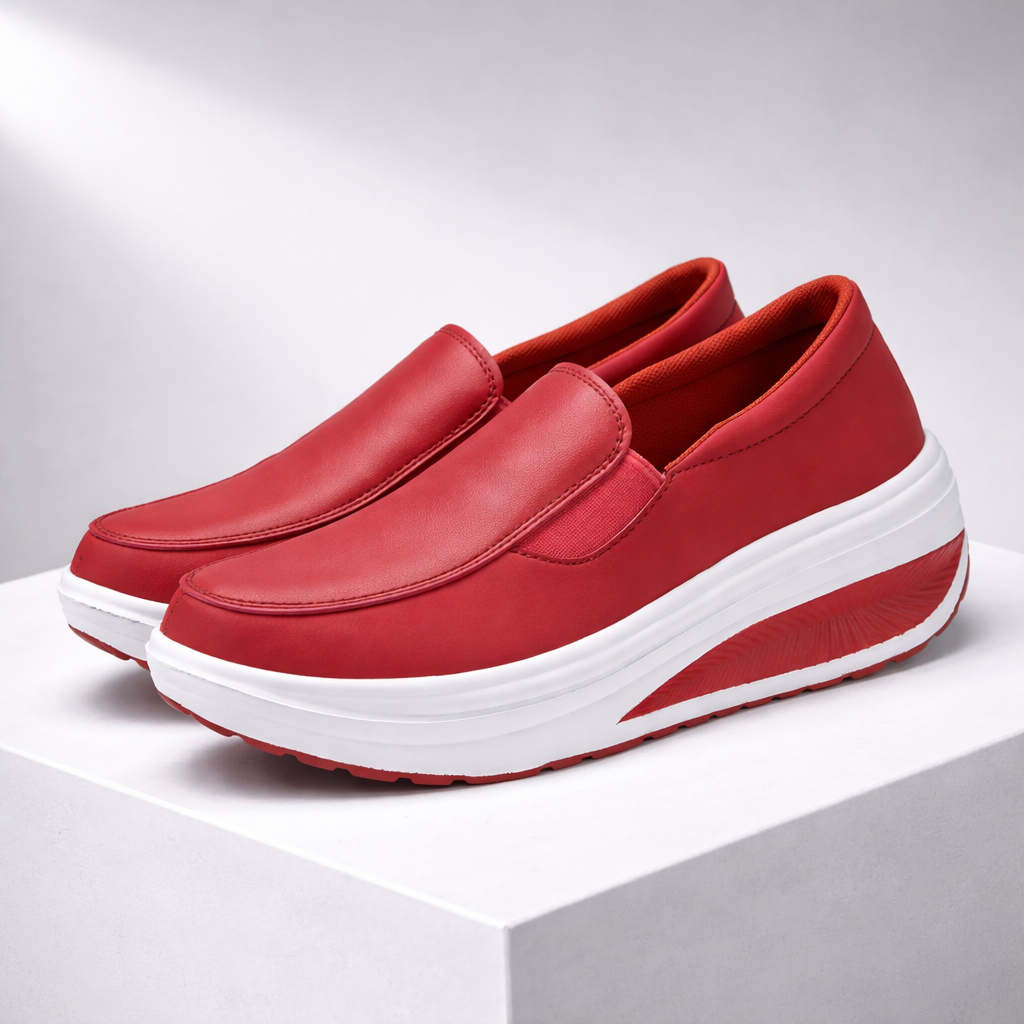 Leather Orthopedic Sneakers – Women's Comfort Shoes | Savona