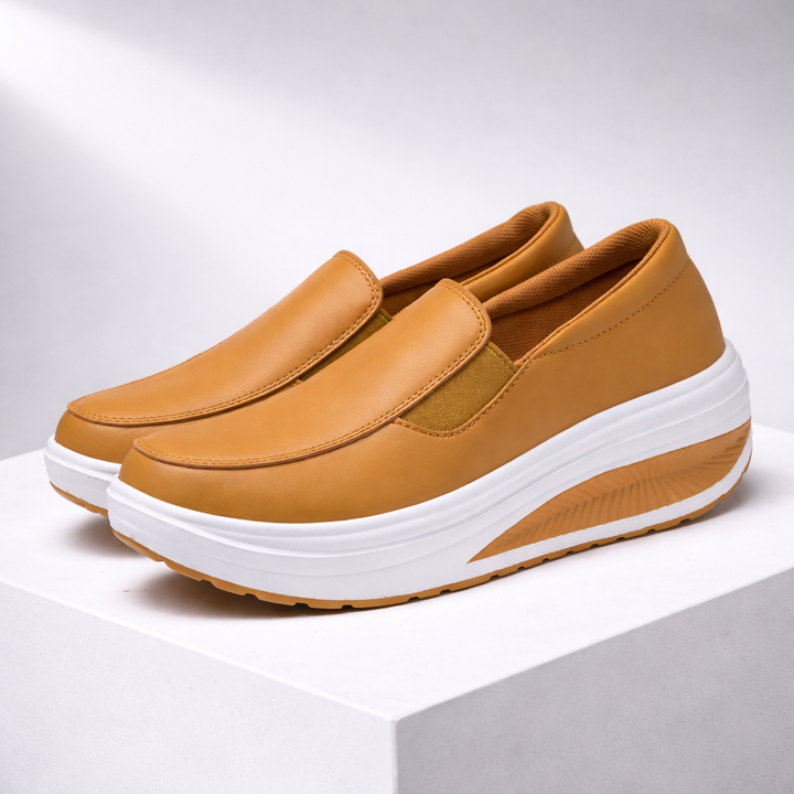 Leather Orthopedic Sneakers – Women's Comfort Shoes | Savona