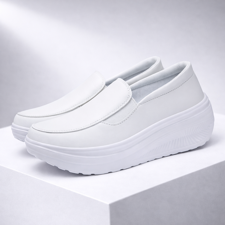 Leather Orthopedic Sneakers – Women's Comfort Shoes | Savona