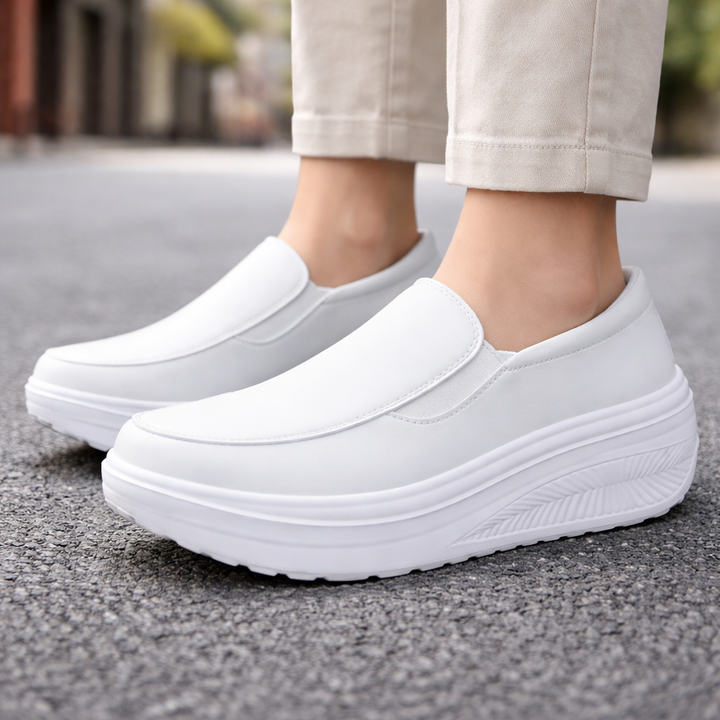 Leather Orthopedic Sneakers – Women's Comfort Shoes | Savona
