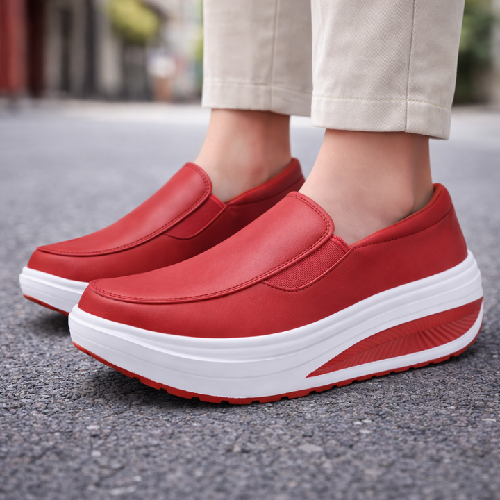 Leather Orthopedic Sneakers – Women's Comfort Shoes | Savona