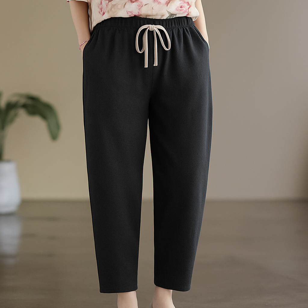 Linen Pants – Women's Drawstring Casual Trousers | Savona