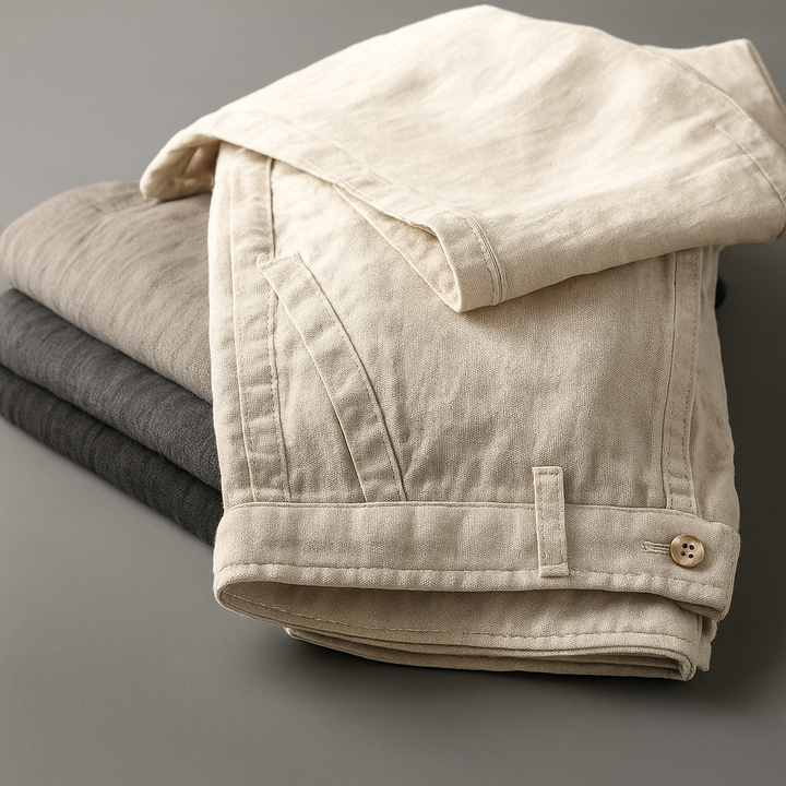 Linen Pants – Men's Tapered Casual Trousers | Savoni