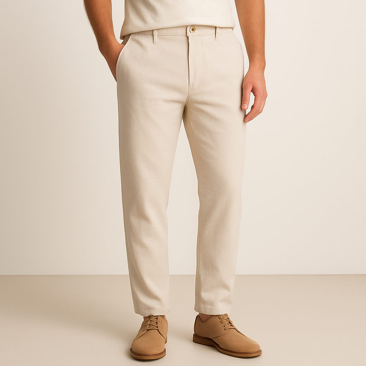 Linen Pants – Men's Tapered Casual Trousers | Savoni