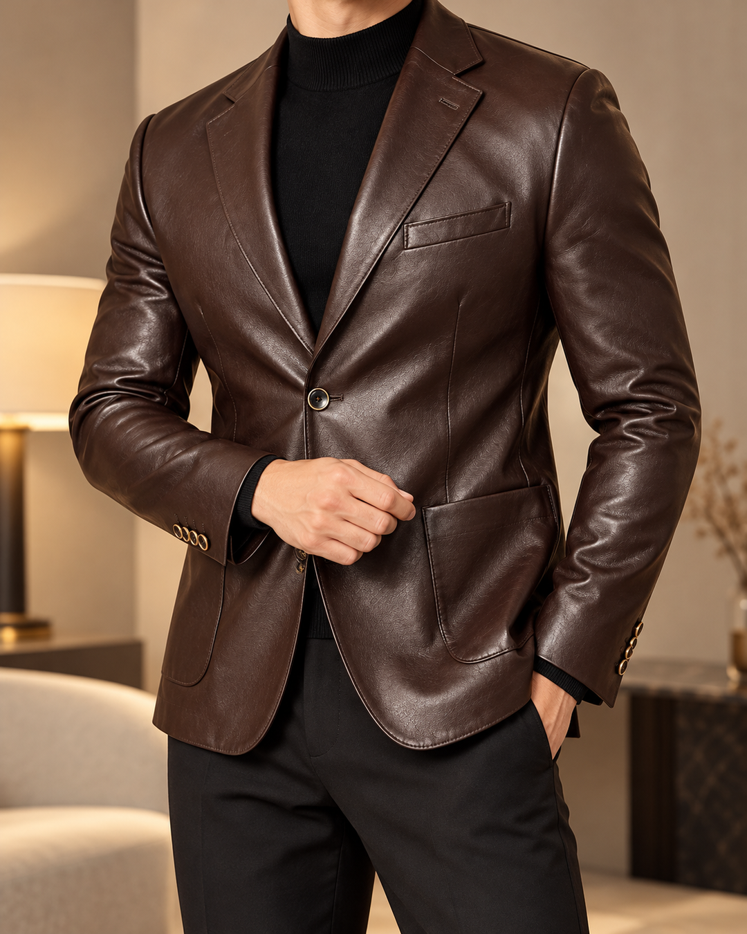 Vittorio Leather Blazer