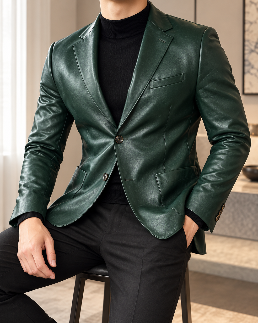 Vittorio Leather Blazer