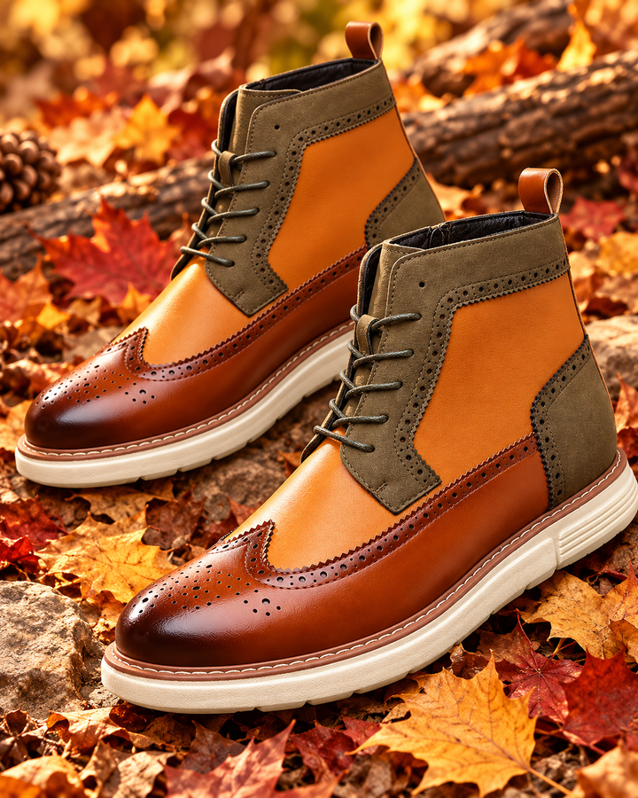 Rivington Leather Brogue Boots