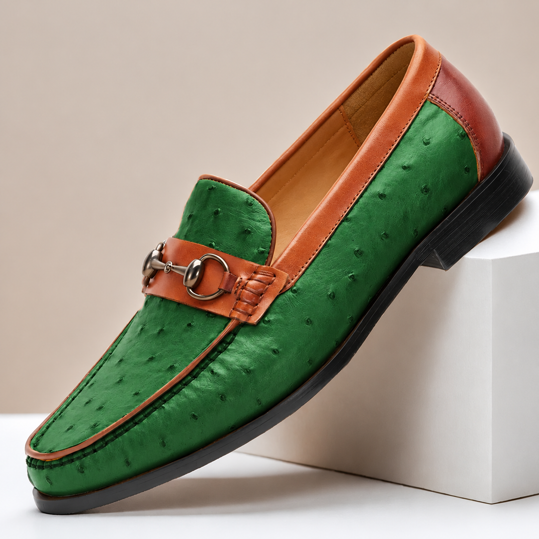 Enzo Genuine Leather Bit Loafers