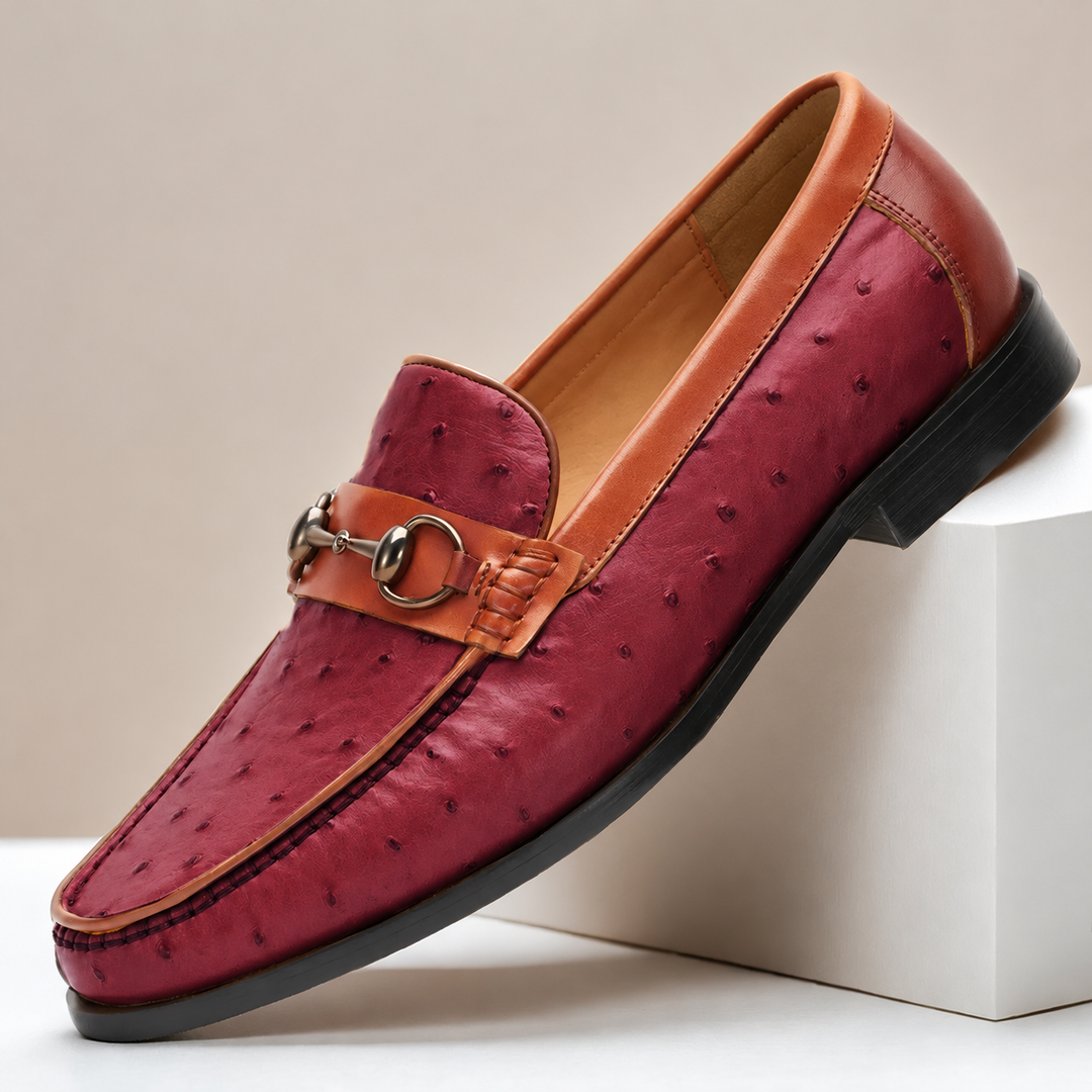Enzo Genuine Leather Bit Loafers