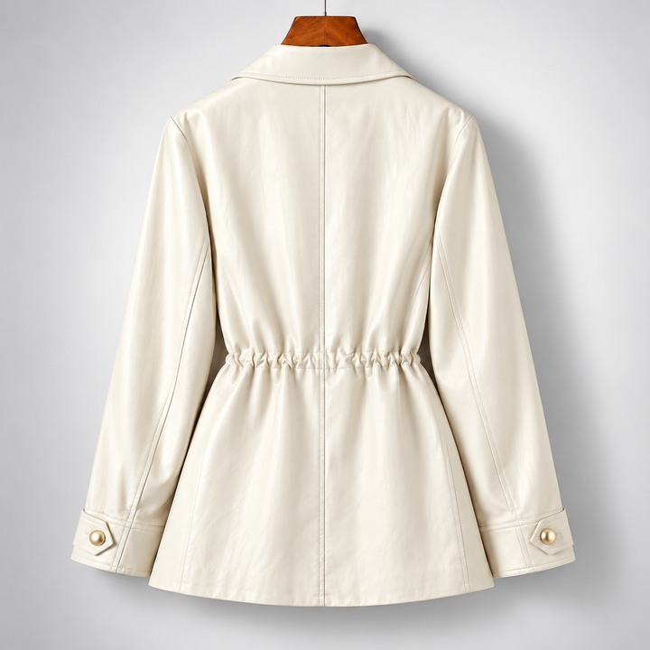 Lucia Sheepskin Leather Safari Jacket
