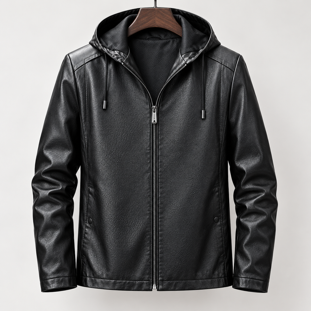Bruno Hooded Leather Jacket