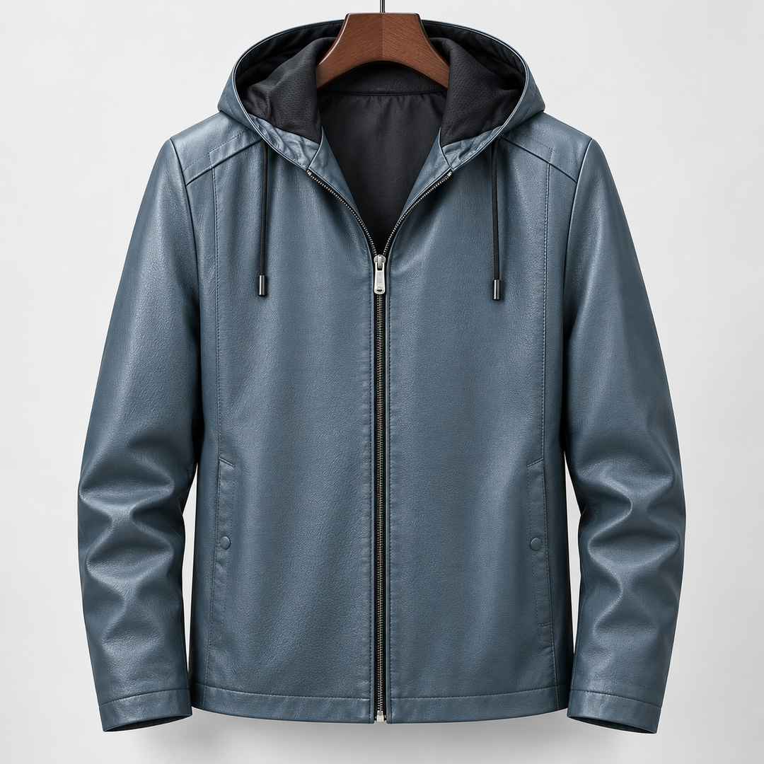 Bruno Hooded Leather Jacket