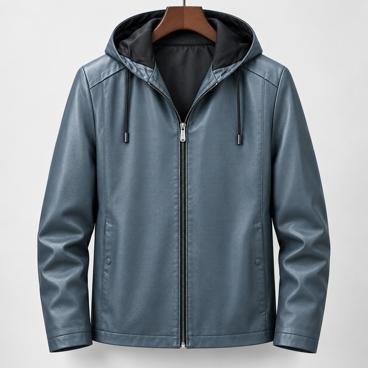 Bruno Hooded Leather Jacket