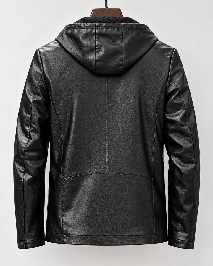 Bruno Hooded Leather Jacket