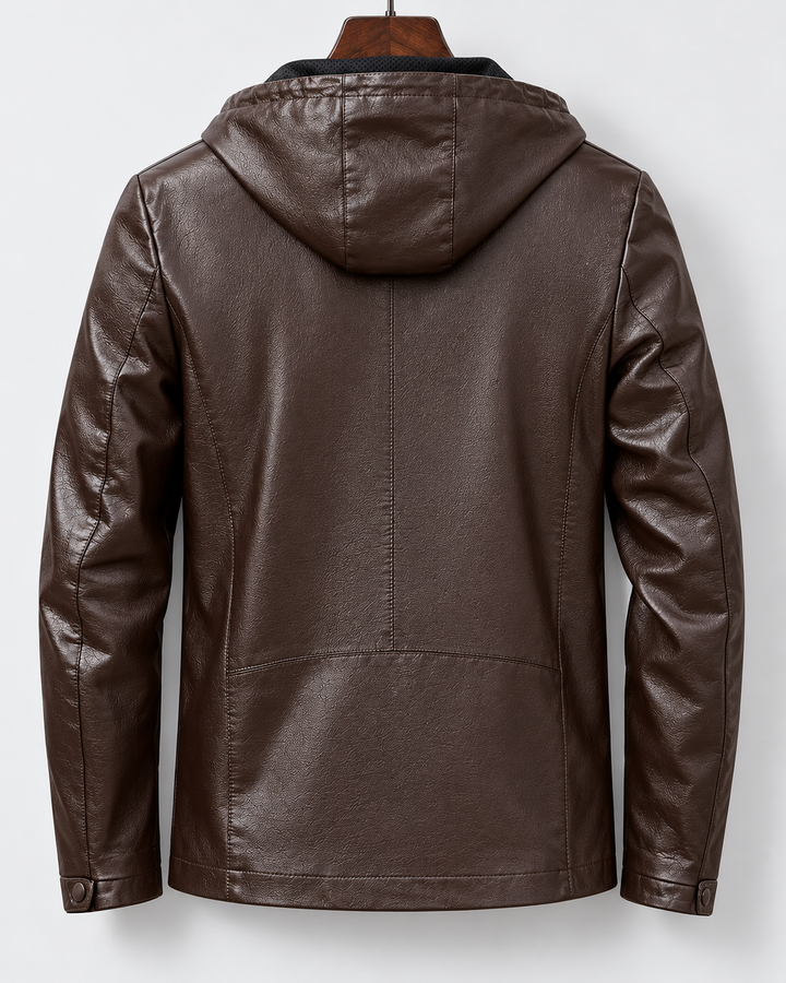 Bruno Hooded Leather Jacket