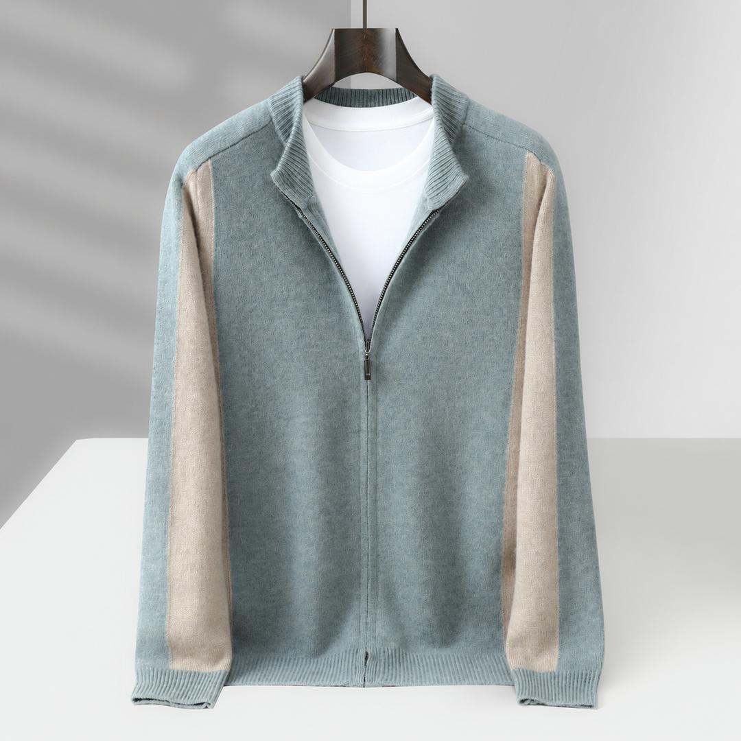 Cassano Wool Zip-Up Sweater