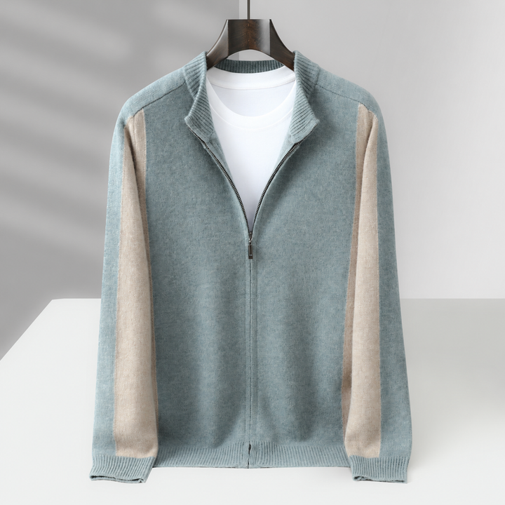 Cassano Wool Zip-Up Sweater