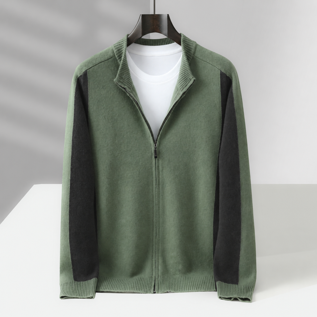 Cassano Wool Zip-Up Sweater