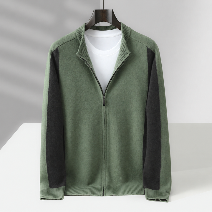 Cassano Wool Zip-Up Sweater