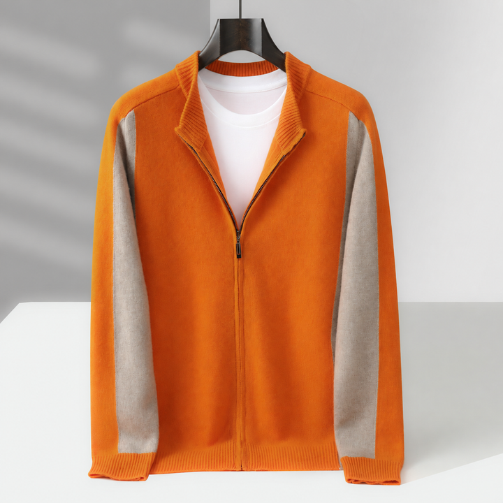 Cassano Wool Zip-Up Sweater