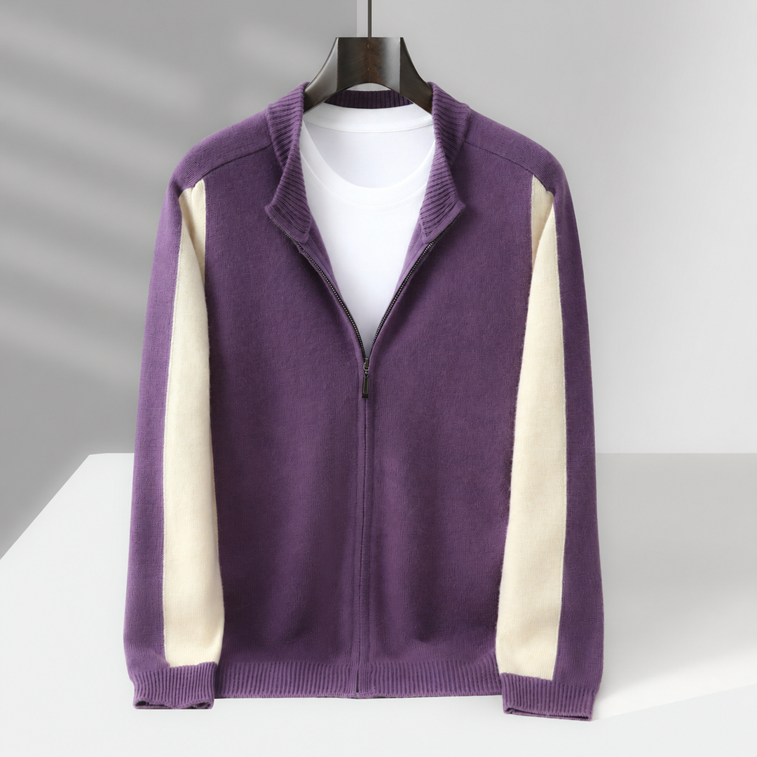Cassano Wool Zip-Up Sweater