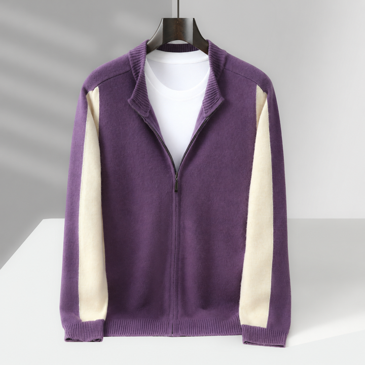 Cassano Wool Zip-Up Sweater