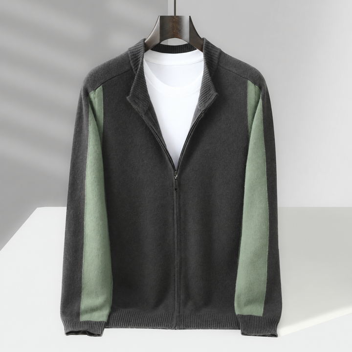 Cassano Wool Zip-Up Sweater