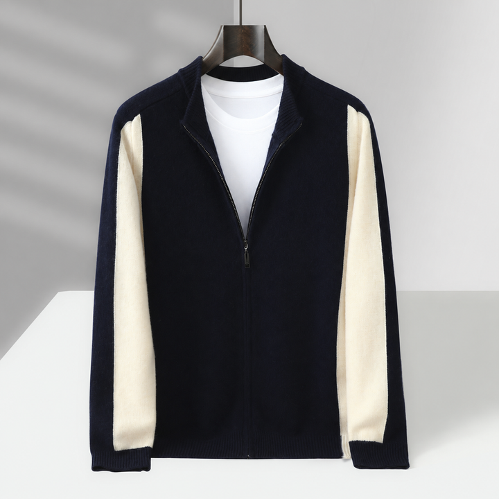 Cassano Wool Zip-Up Sweater