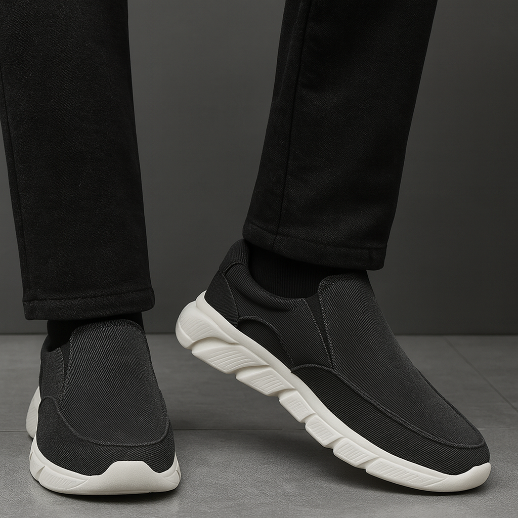 Men's Canvas Orthopedic Slip-On Sneakers  | Arden