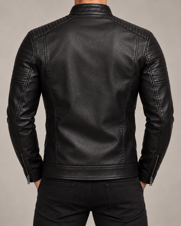 Bradley Leather Zip-Up Jacket