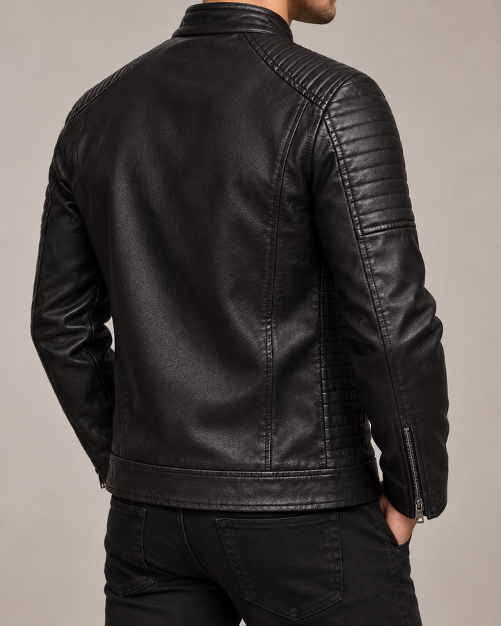 Bradley Leather Zip-Up Jacket