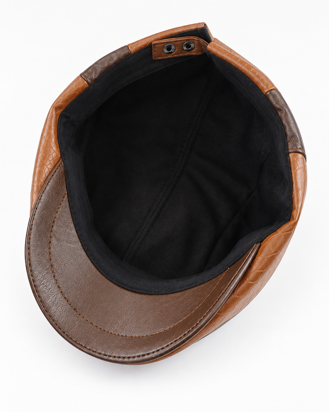 Montari Leather Flat Cap