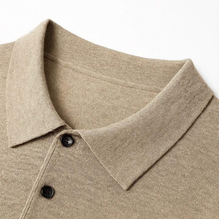 Merino Wool Button-Up Polo – Men's Knit Shirt | Arden