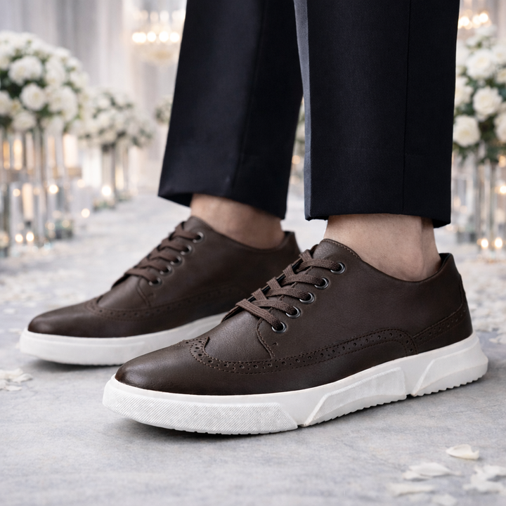 Savonti Men's Leather Low-Top Sneakers