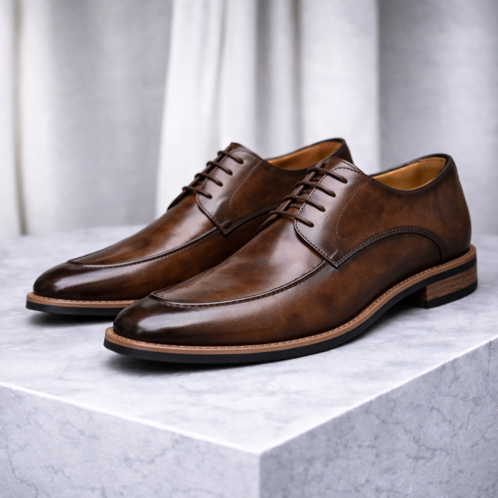 Men's Italian Leather Dress Sneakers | Savino