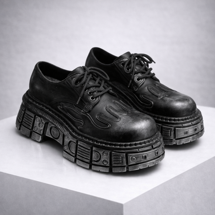 Men's Leather Platform Boots | Santino