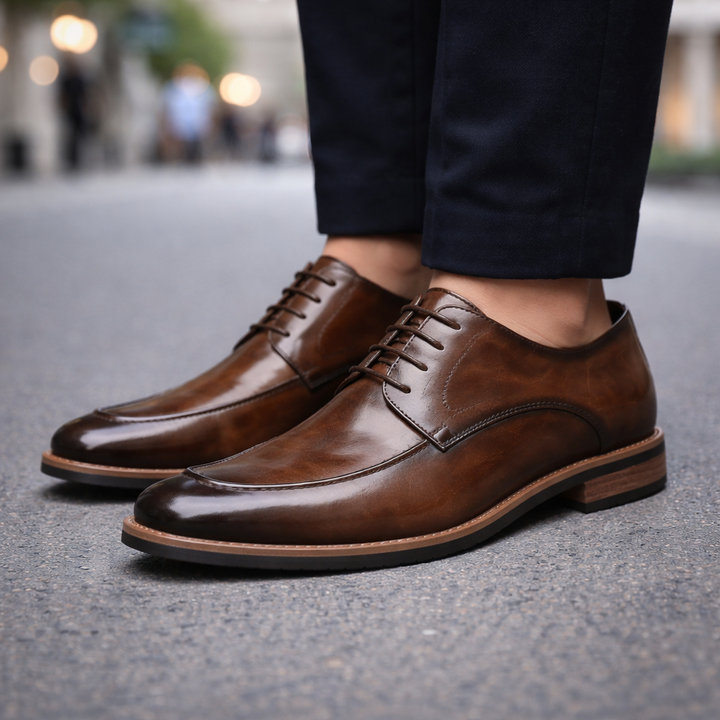 Men's Italian Leather Dress Sneakers | Savino
