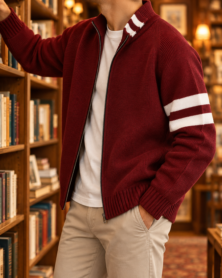 Bellori Wool Zip-Up Sweater