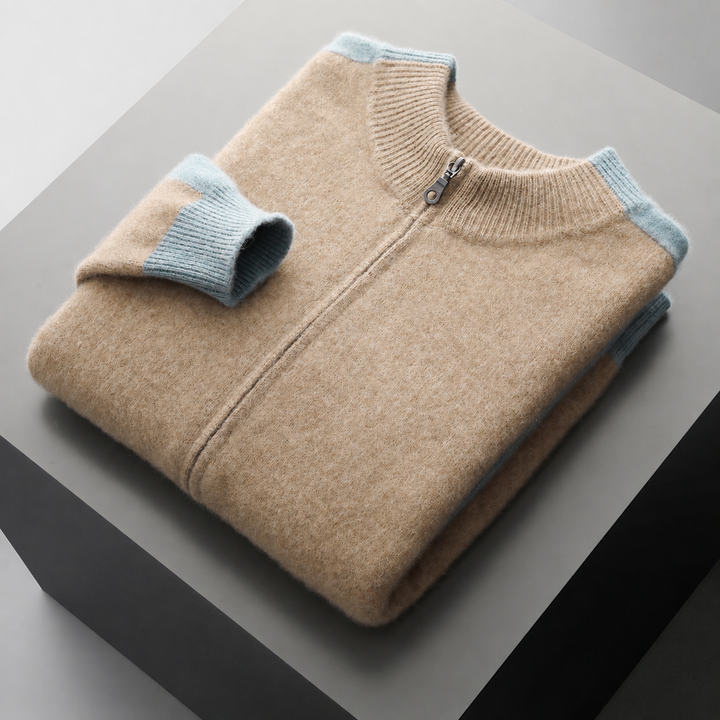 Bellori Wool Zip-Up Sweater